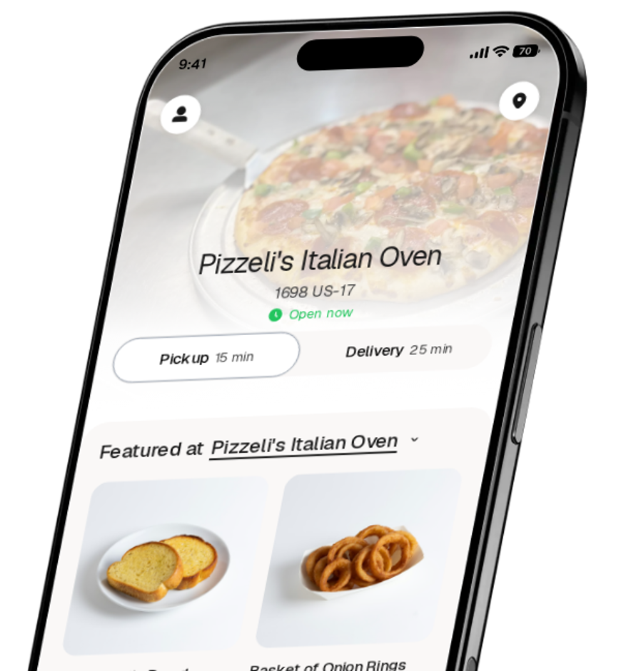 Pizzeli's Italian Oven app preview